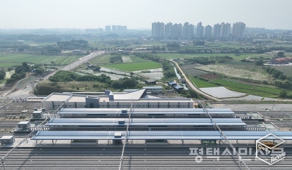 11월 1일 개통한 서해선 평택 안중역 전경(사진제공=평택시민신문)