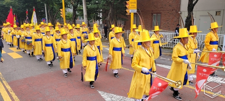취타대 행렬(사진=강경숙 기자)