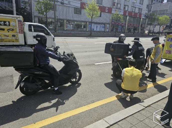 수원시 팔달구, 이륜자동차 소음·안전 합동점검 실시