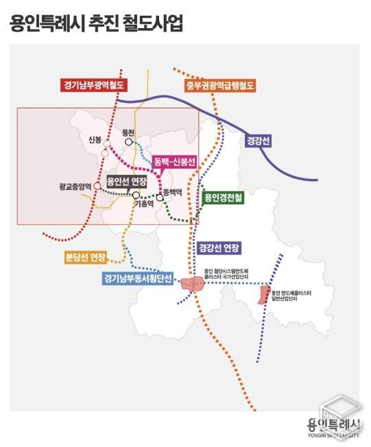 용인특례시 추진 철도사업