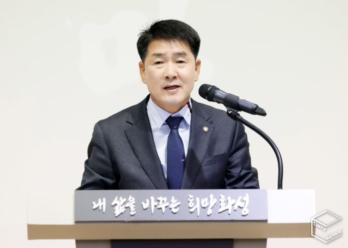 배정수 의장 새마을지도자대회 축사 모습