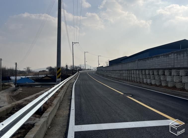 용인특례시 처인구 백암면 백봉리에 개통된 농어촌도로 '봉리선 리도206호 1구간'